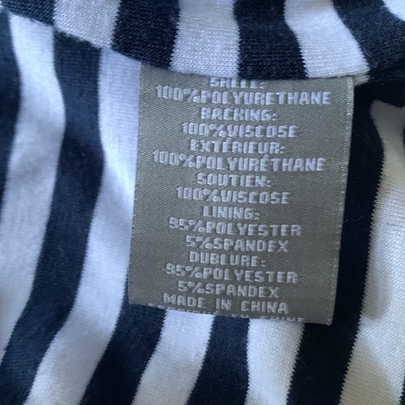 White Faux Leather Moto Jacket Bagatelle XS - Picture 7 of 10